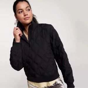 CALIA Quilted Half Zip Pullover